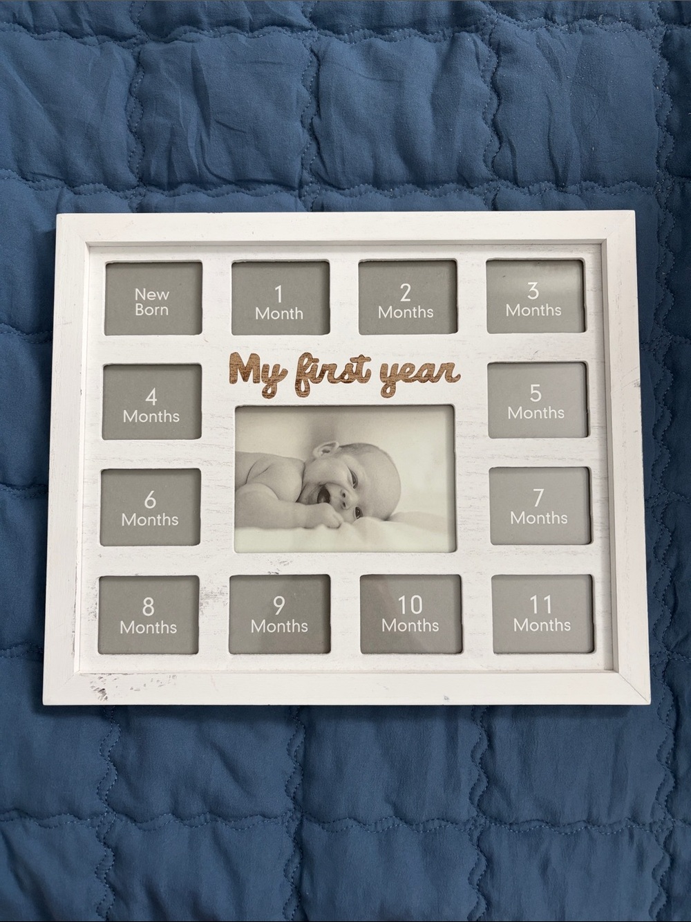 Hobby Lobby White "My First Year" Multi-Photo Baby Frame
